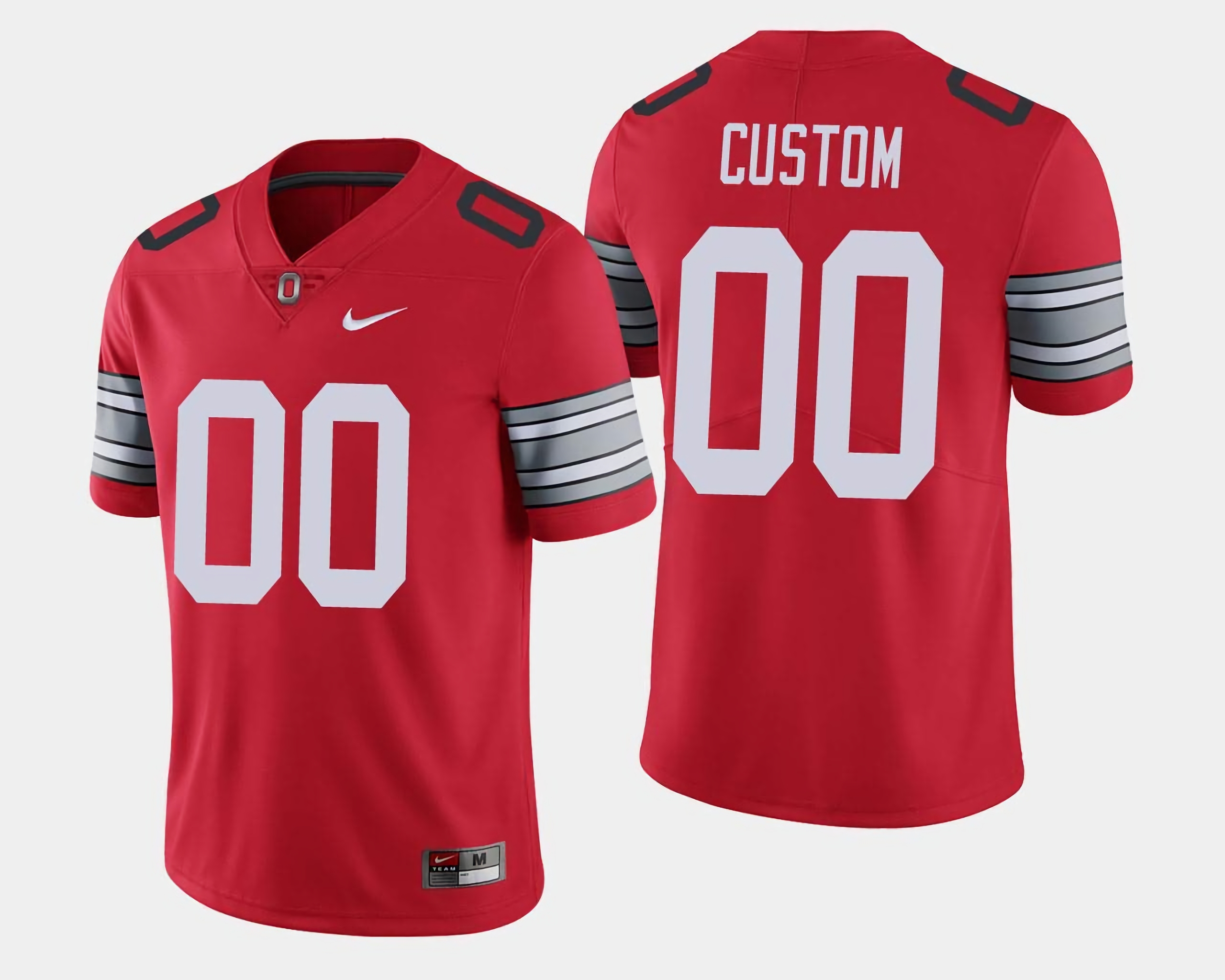 Ohio State Buckeyes Custom Men's #00 Scarlet 2018 Spring Game Limited Stitched College Football Jersey